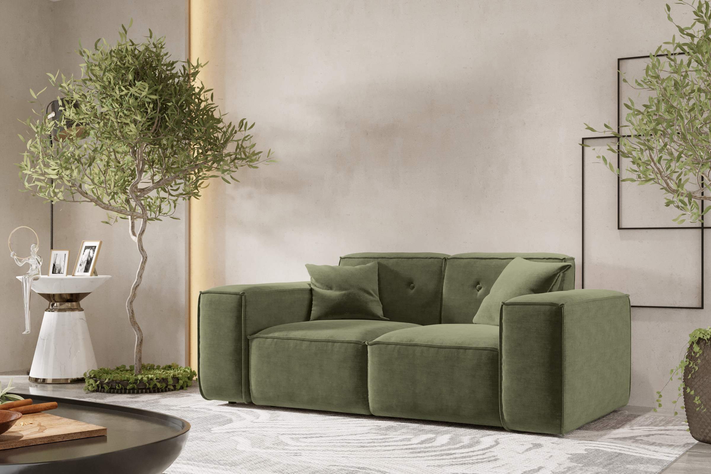 Sofa LUGA oliv